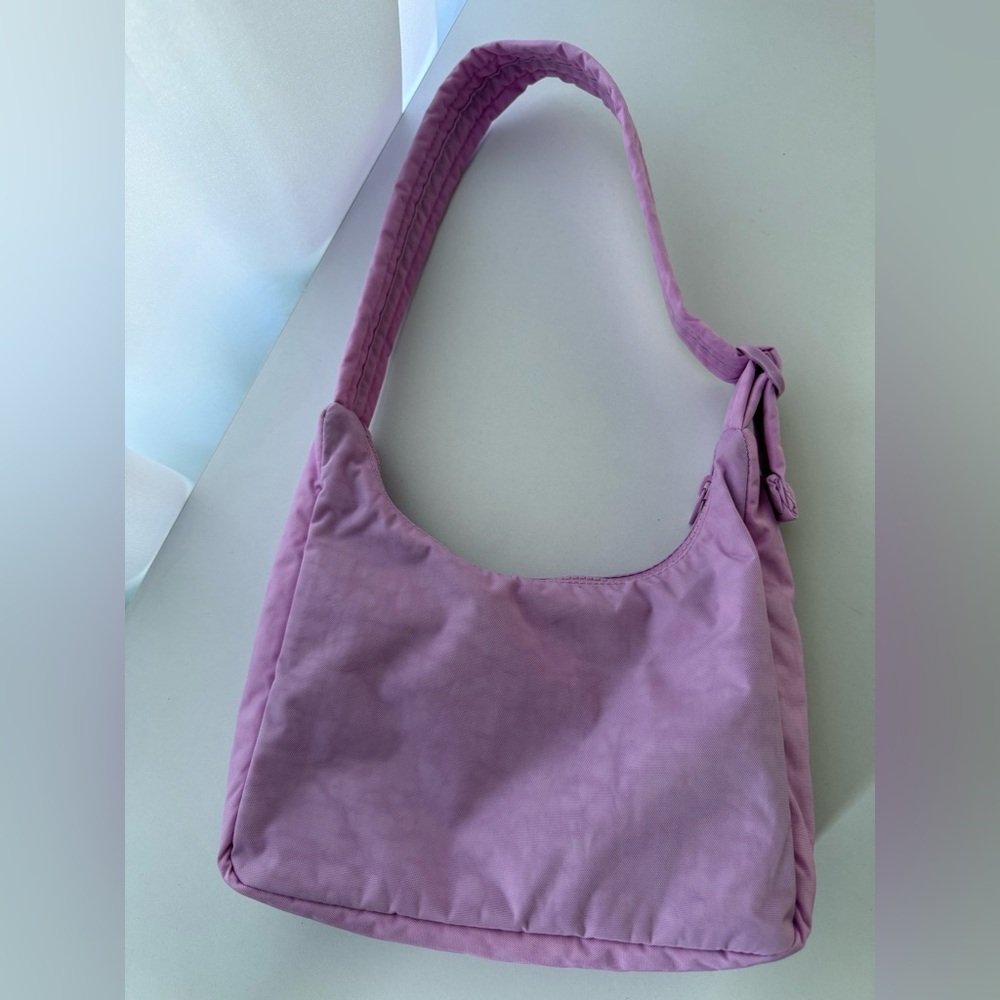 Peony Mini Nylon Baggu Shoulder Bag